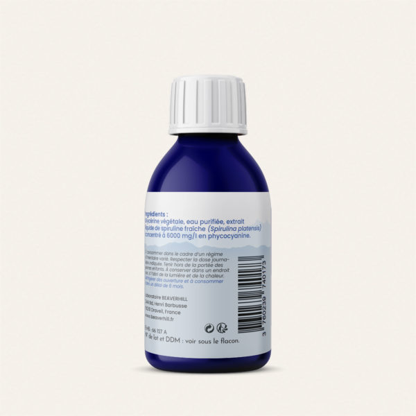 Phycocyanine. Flacon de 200 ml beaverhill.fr