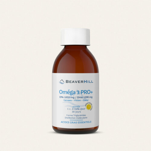 Oméga 3 PRO+ Ultra concentré Flacon de 150 ml beaverhill.fr