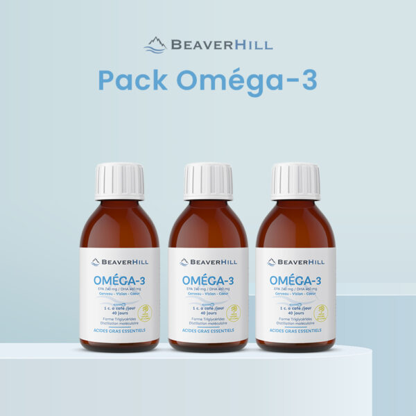 Pack Omega-3 3 flacons de 200 ml beaverhill.fr
